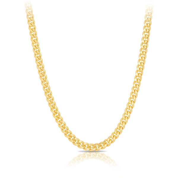 Miami Link Chain in 18ct Yellow Gold  Hardy Brothers Jewellers 
