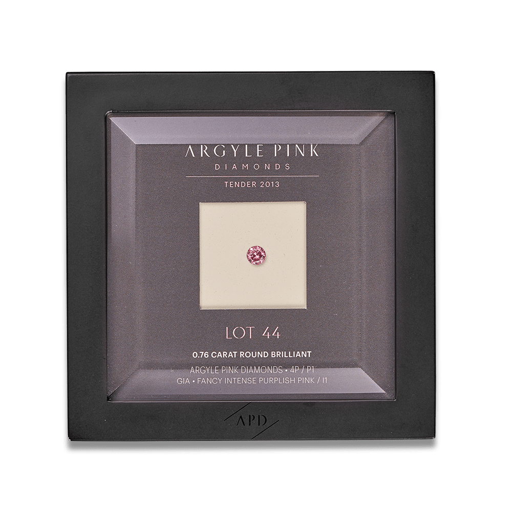 0.76 Carat Round Brilliant Cut Argyle Pink Diamond Hardy Brothers