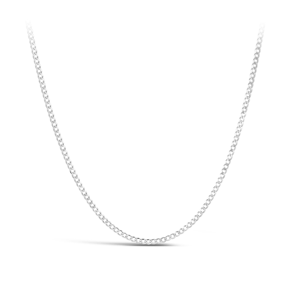 18ct White Gold Miami Link Bracelet