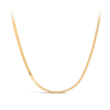 Herringbone Chain Necklace in 18ct Yellow Gold