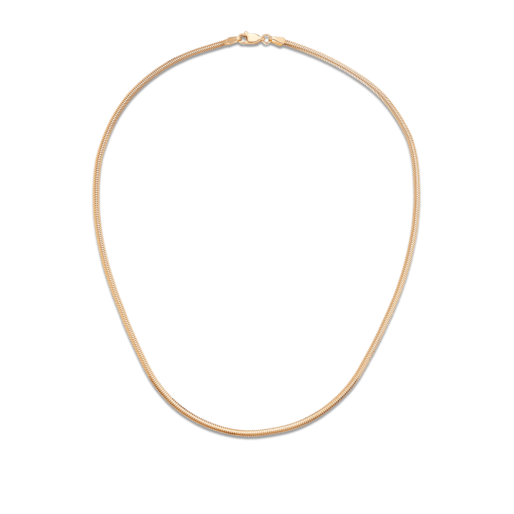 Snake Chain Necklace in 18ct Yellow Gold Hardy Brothers