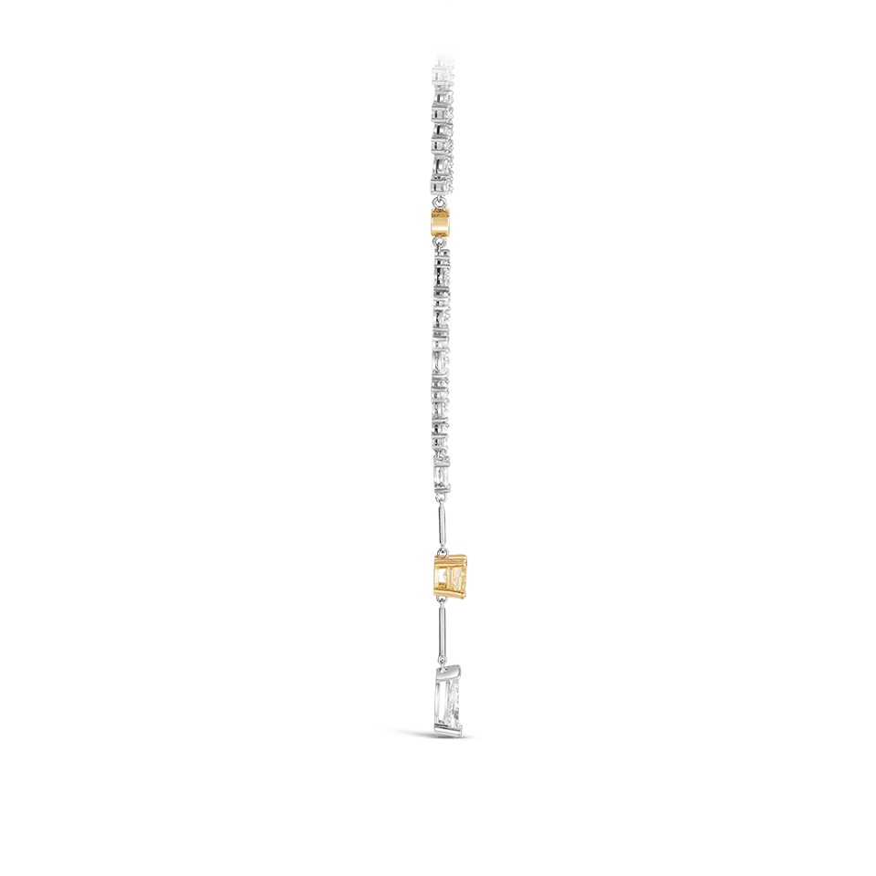 Vault® 5.45 Carat Yellow Diamond and 16.78 Carat White Diamond Necklace in 18ct Yellow and White Gold