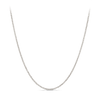 Wheat Chain Necklace in 18ct White Gold
