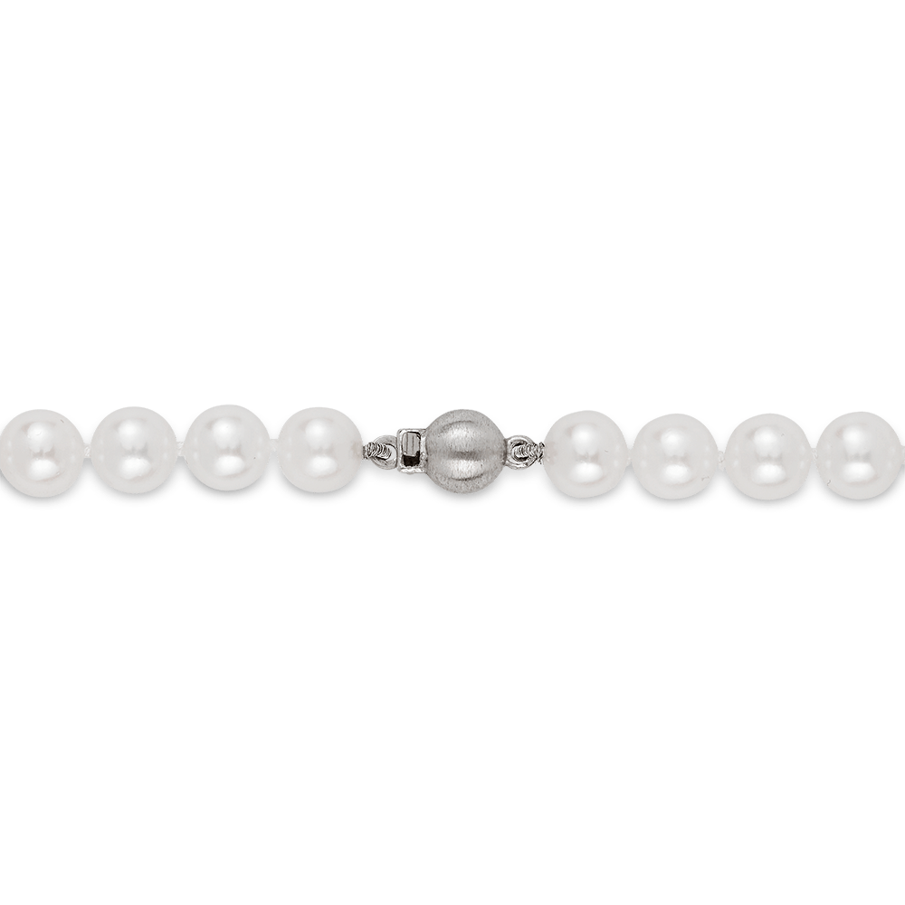 Akoya Pearl Necklace in 18ct White Gold