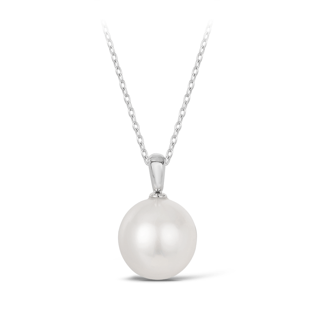 Australian South Sea Pearl Pendant in 18ct White Gold Hardy Brothers Jewellers
