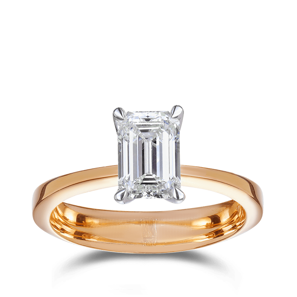 Paeonia 1.54 Carat Diamond Solitaire Engagement Ring in 18ct Rose Gold