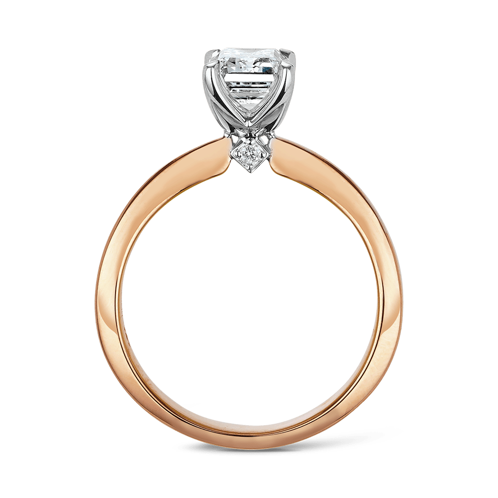 Paeonia 1.54 Carat Diamond Solitaire Engagement Ring in 18ct Rose Gold