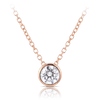 Quintessential 0.50 Carat Diamond Pendant in 18ct Rose Gold