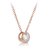 Quintessential 0.50 Carat Diamond Pendant in 18ct Rose Gold