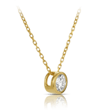 Quintessential 0.50 Carat Diamond Pendant in 18ct Yellow Gold