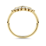 0.32 Carat Baguette Contour Diamond Wedding Ring in 18ct Yellow Gold