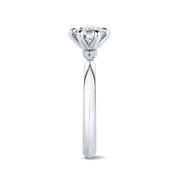 Arete 1.00 Carat Diamond Solitaire Engagement Ring in Platinum Hardy Brothers 