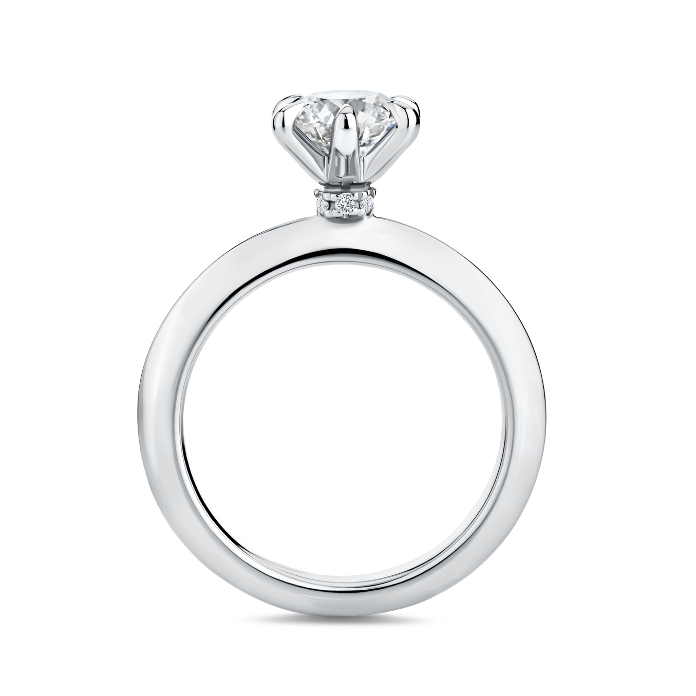Arete 1.00 Carat Diamond Solitaire Engagement Ring in Platinum Hardy Brothers