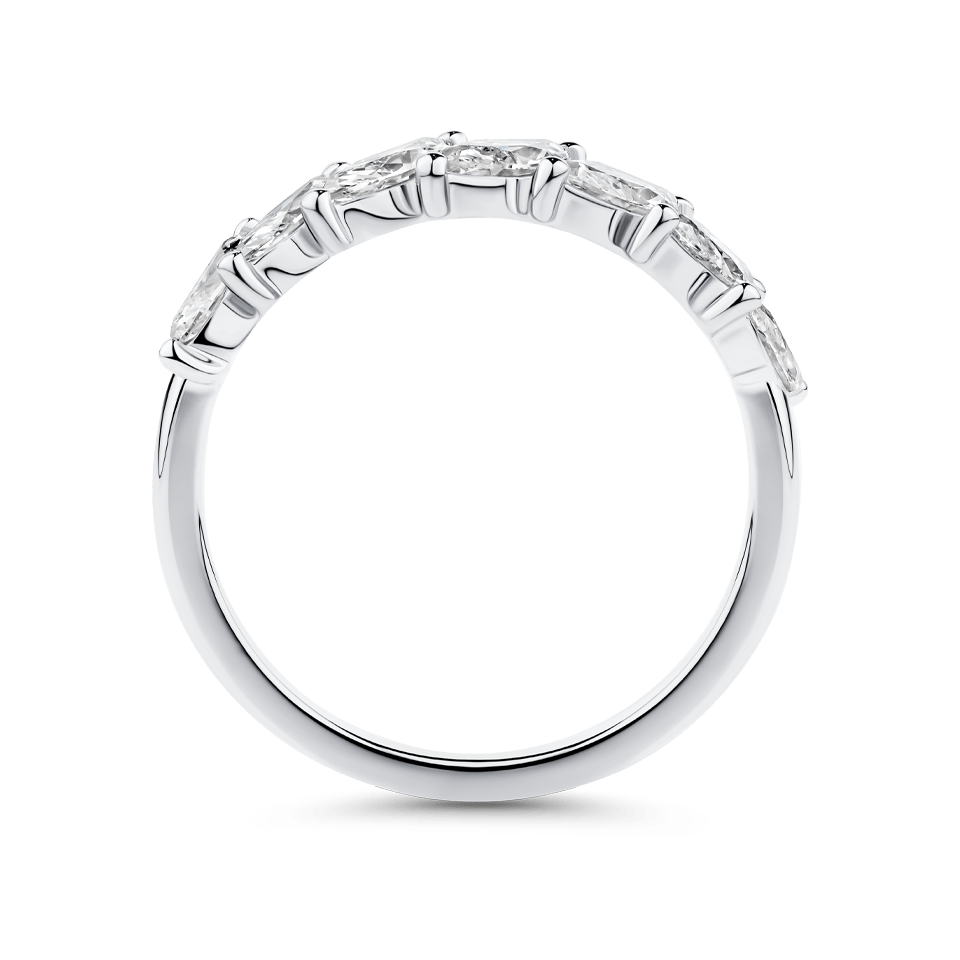 1.08 Carat Marquise Cut Diamond Wedding Ring in 18ct White Gold Hardy Brothers