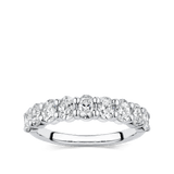 1.21 Carat Oval Cut Diamond Wedding Ring in 18ct White Gold Hardy Brothers