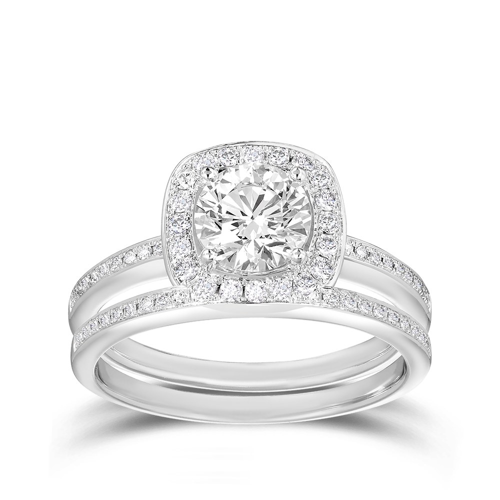 1.34ct Diamond Bridal Set Hardy Brothers Jewellers