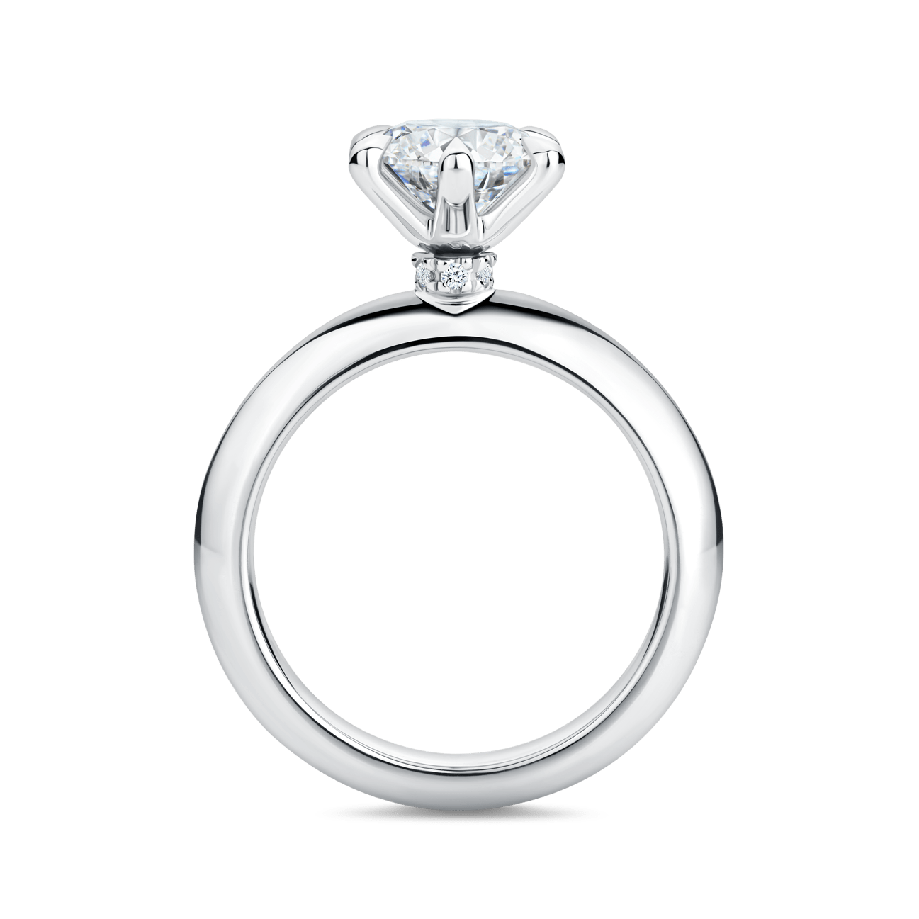 Arete 1.50 Carat Diamond Solitaire Engagement Ring in Platinum