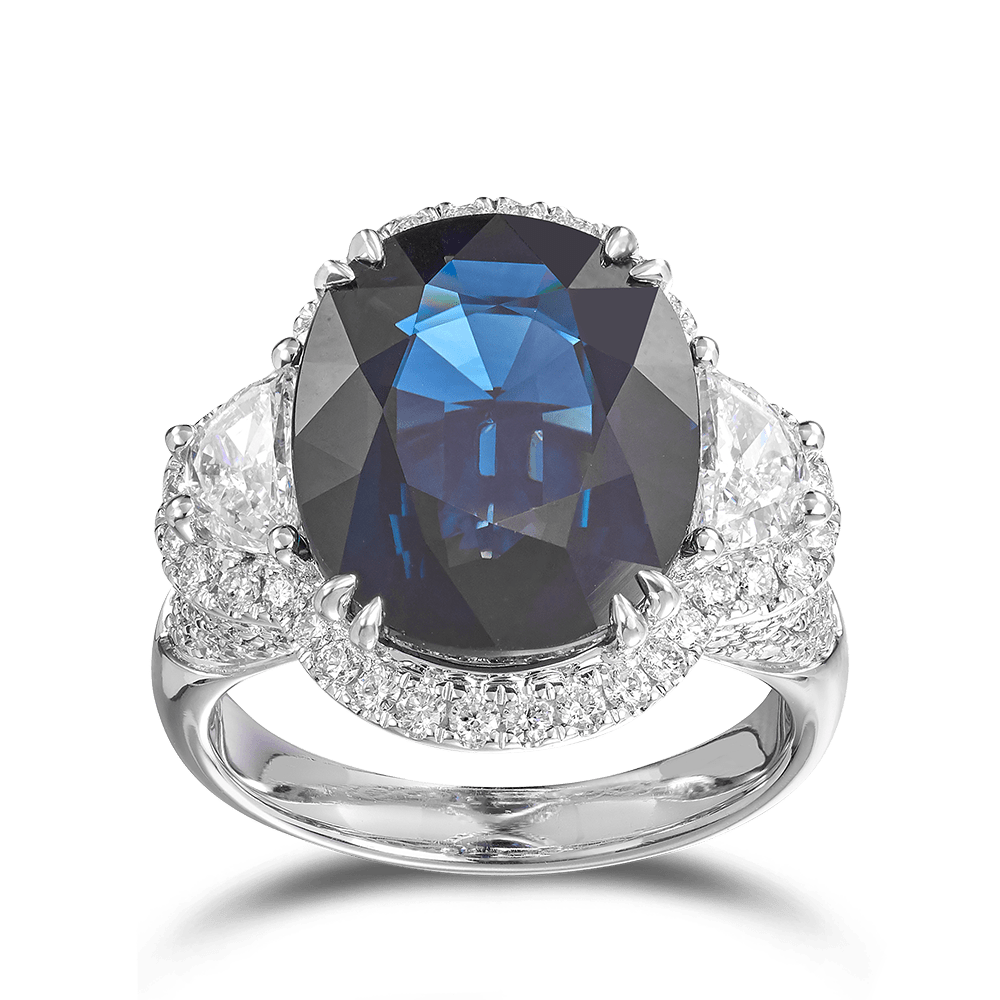 Vault® 10.85 Carat Australian Sapphire Ring in 18ct White Gold