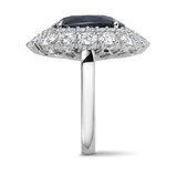 Vault® 11.09 Carat Australian Sapphire and 2.88 Carat Diamond Ring in 18ct White Gold