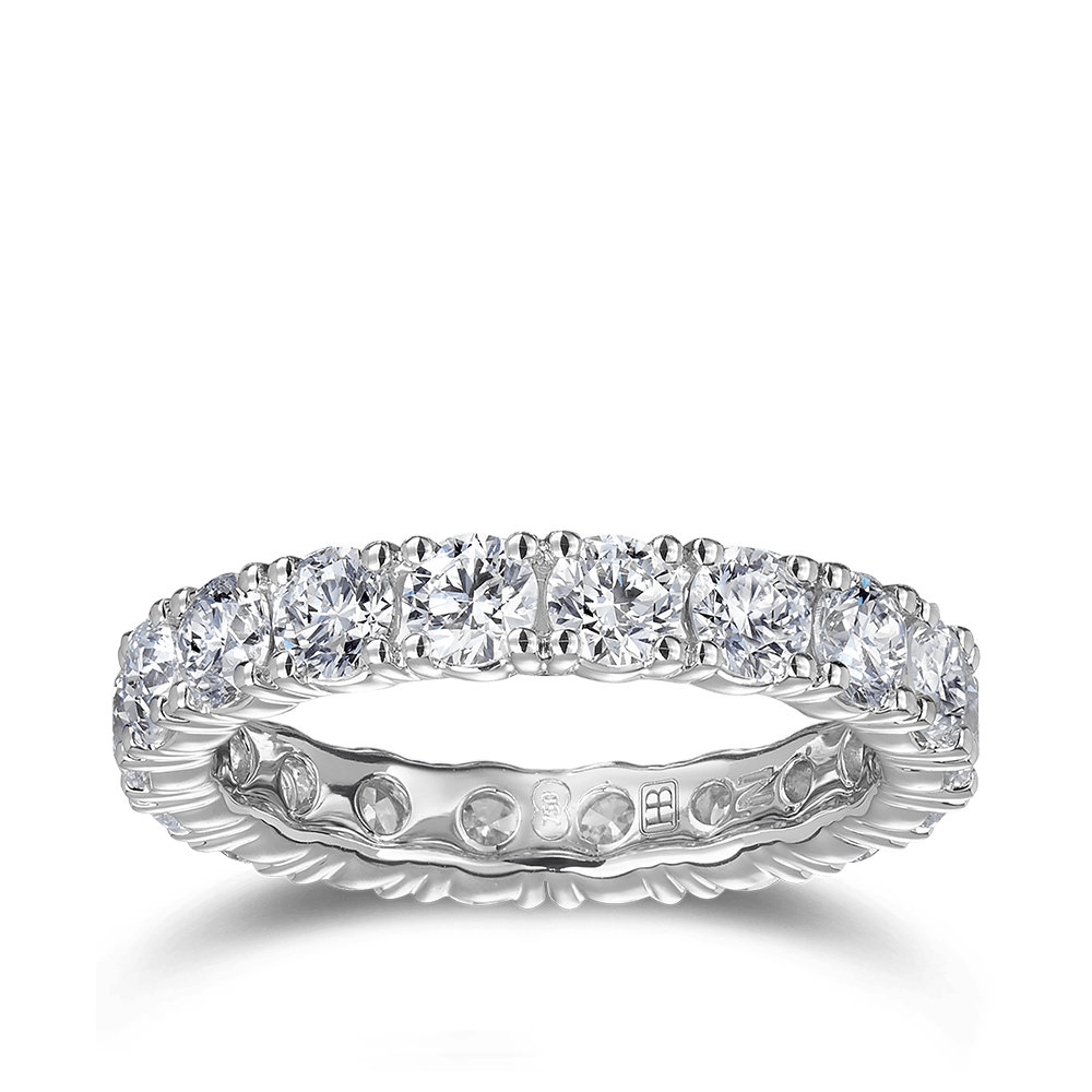 3.24 Carat Diamond Eternity Ring in 18ct White Gold