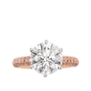 Vault® 3.88 Carat Diamond Solitaire and 0.41 Carat Argyle Pink Diamond Ring