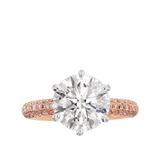 Vault® 3.88 Carat Diamond Solitaire and 0.41 Carat Argyle Pink Diamond Ring