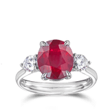 4.53ct Mozambique Ruby and Diamond Ring