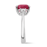 Vault 4.53 Carat Mozambique Ruby Ring in 18ct White Gold Hardy Brothers