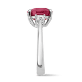 4.53ct Mozambique Ruby and Diamond Ring