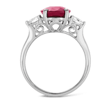 4.53ct Mozambique Ruby and Diamond Ring