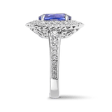 Purple Sapphire and Diamond Ring in 18ct White Gold Hardy Brothers 