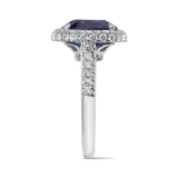 VAULT® 5.29 Carat Madagascan Sapphire and 0.94 Carat Diamond Ring in 18ct White Gold