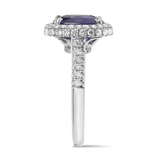 VAULT® 4.98 Carat Ceylon Sapphire and 0.90 Carat Diamond Ring in 18ct White Gold