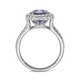 VAULT® 4.98 Carat Ceylon Sapphire and 0.90 Carat Diamond Ring in 18ct White Gold