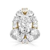 VAULT® 7.50 CARAT Oval Cut Diamond Ring IN PLATINUM