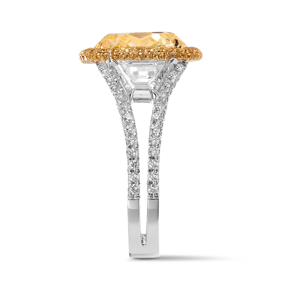 8.25ct Fancy Yellow Diamond Vault Ring Hardy Brothers Jewellers