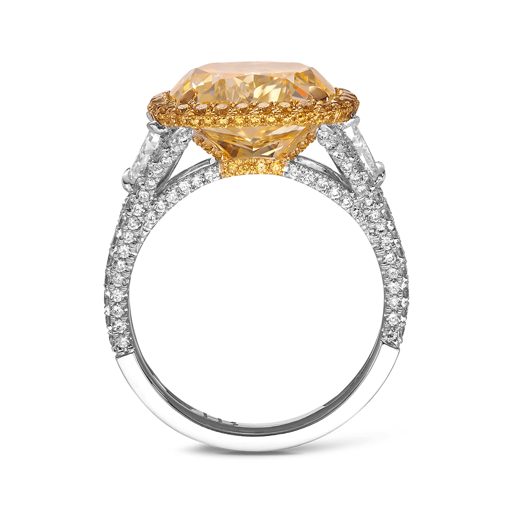 8.25ct Fancy Yellow Diamond Vault Ring Hardy Brothers Jewellers