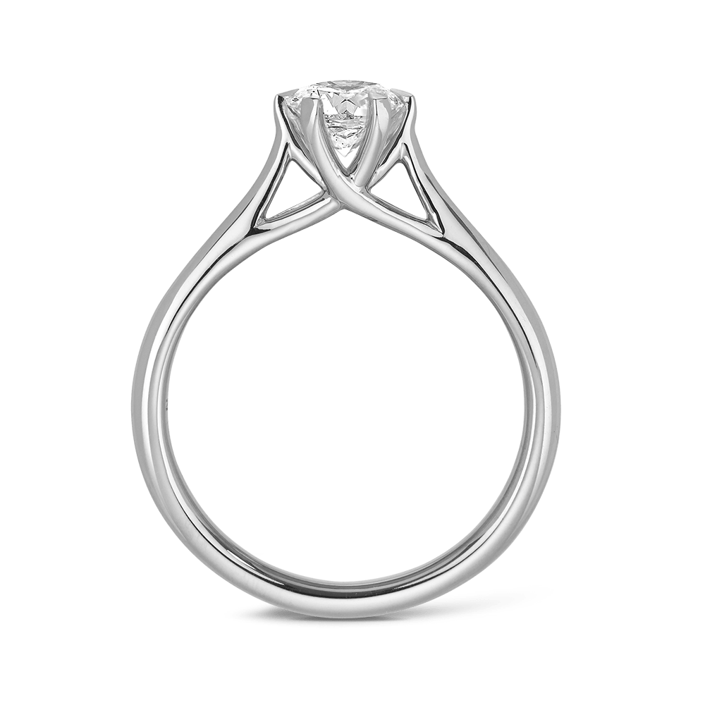 Amora 0.70 Carat Diamond Solitaire Engagement Ring in 18ct White Gold Hardy Brothers