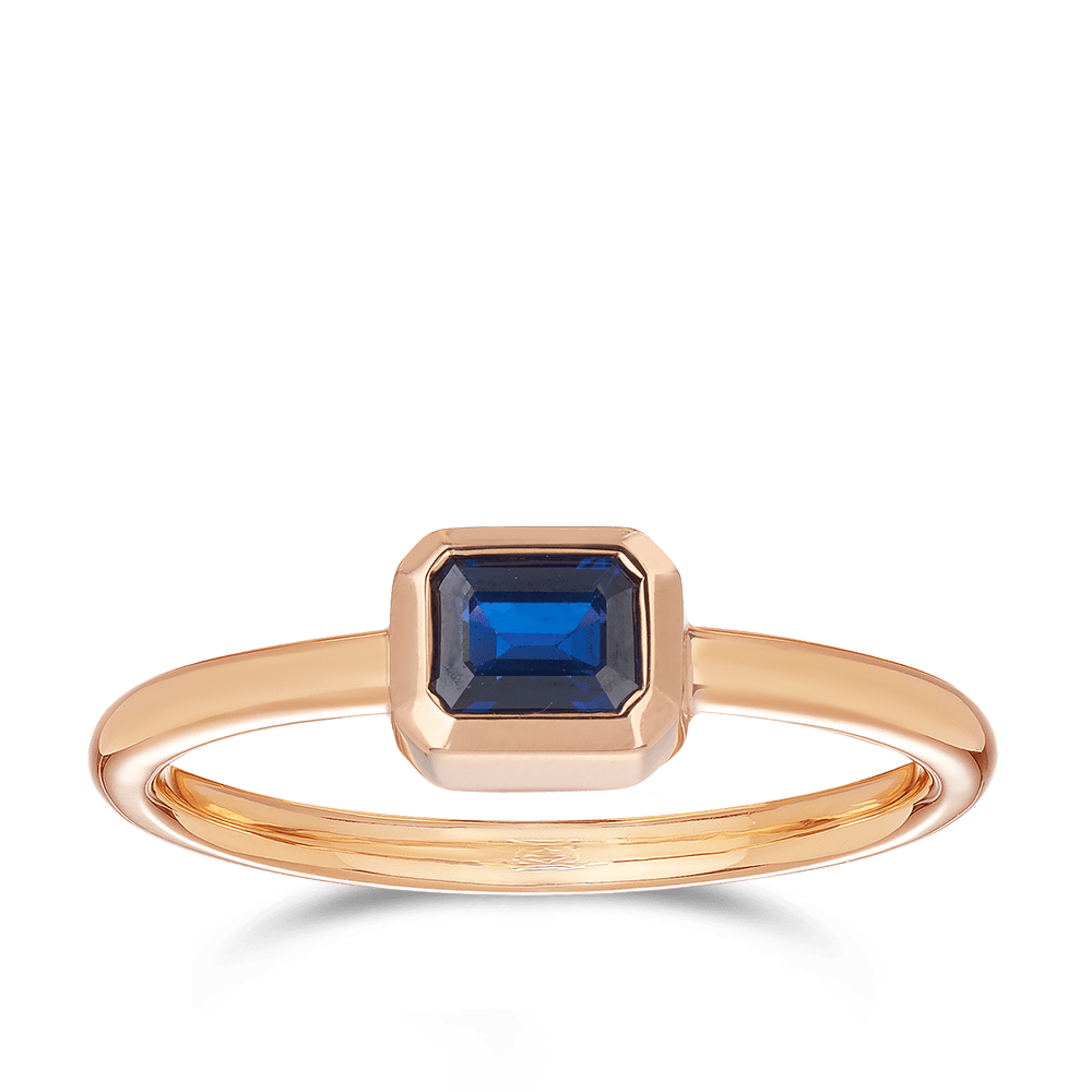 Arabella Sapphire Ring in 18ct Rose Gold Hardy Brothers