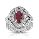 Empress Eugenie De Montijo Oval Cut Ruby Vault Ring Hardy Brothers Jewellers