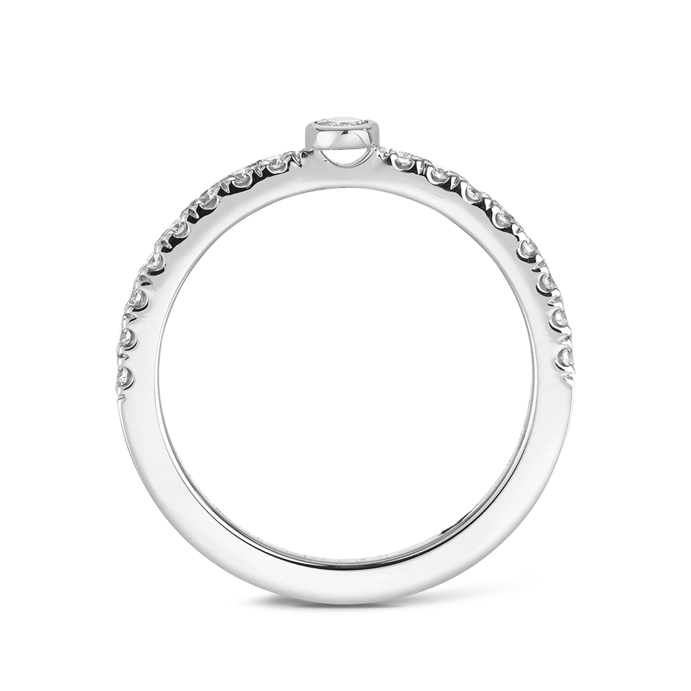 Argyle Blue Round Brilliant Diamond Ring in 18ct White Gold