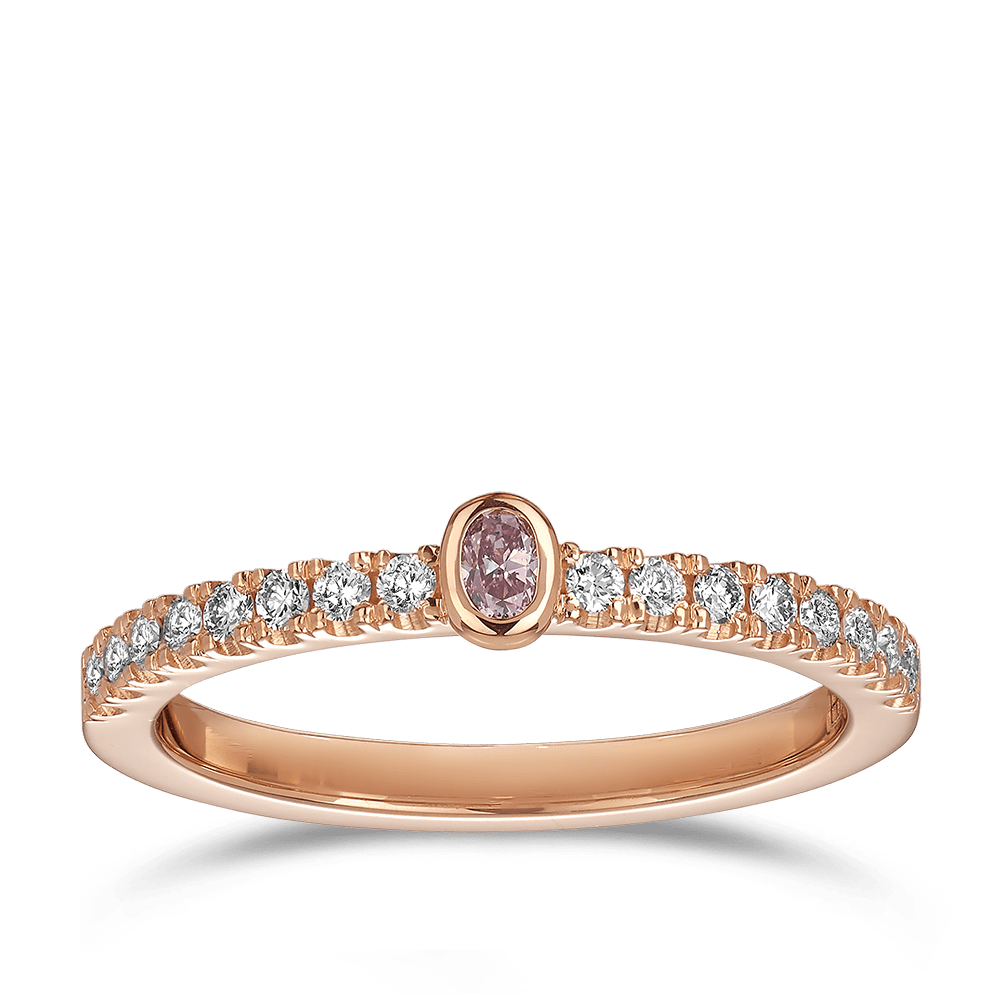 Kimberley Oval Argyle Pink Diamond Ring in 18ct Rose Gold