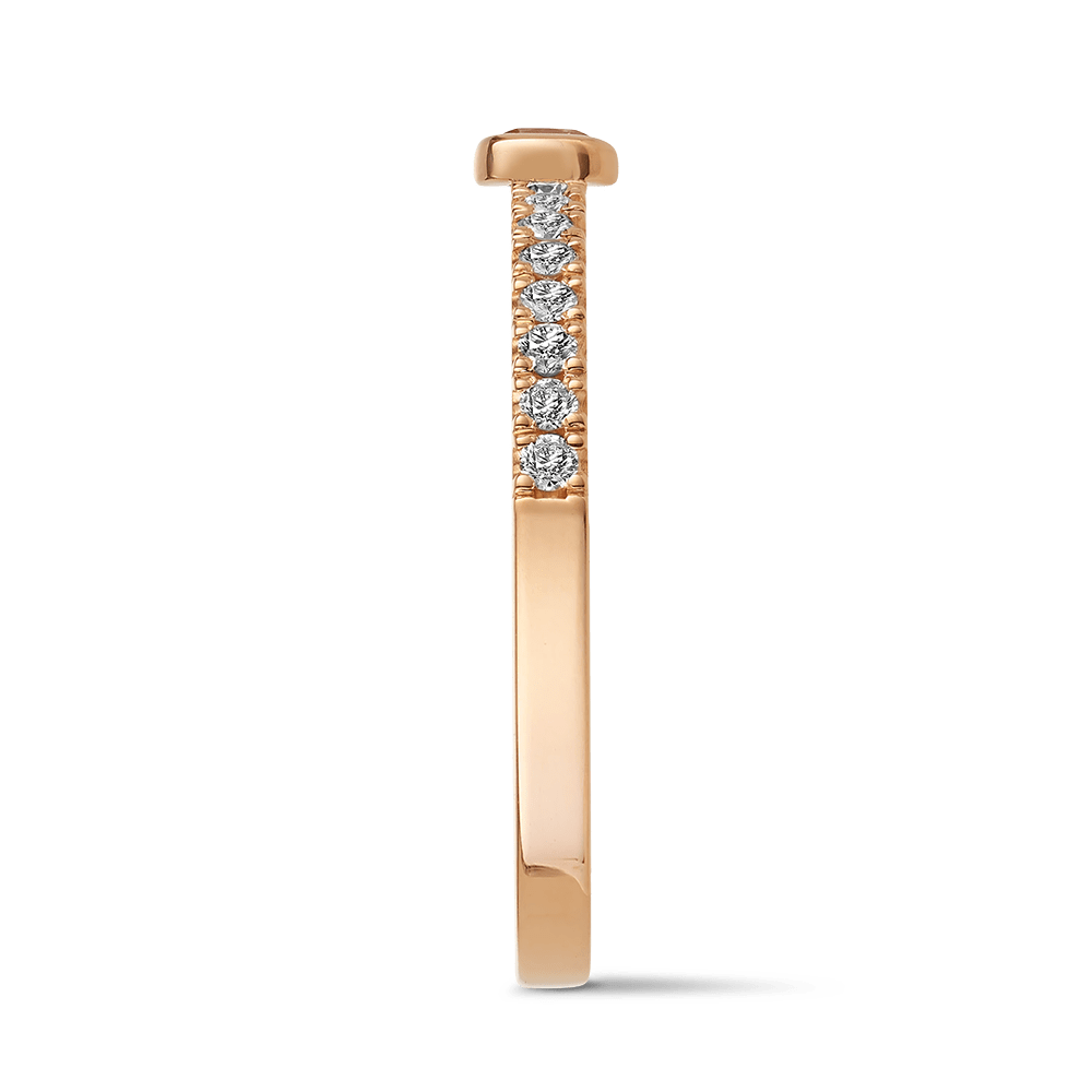 Kimberley Oval Argyle Pink Diamond Stacker Hardy Brothers Jewellers