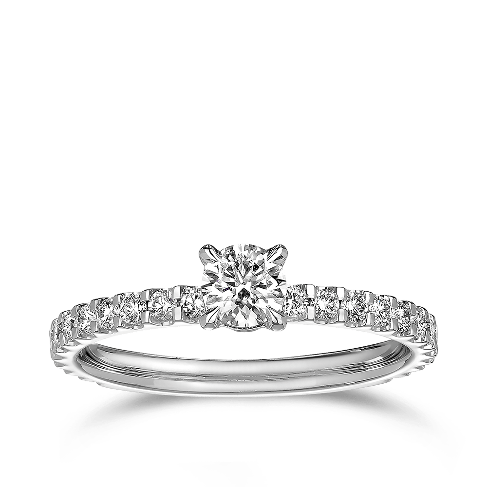 0.30ct Round Brilliant Cut Diamond Engagement Ring - Quintessential