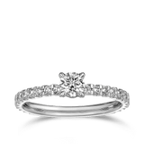 0.30ct Round Brilliant Cut Diamond Engagement Ring - Quintessential