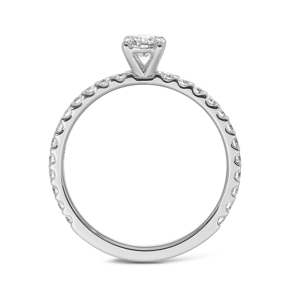 0.30ct Round Brilliant Cut Diamond Engagement Ring - Quintessential