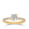 0.50ct Round Brilliant Cut Diamond Engagement Ring - Quintessential