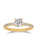 0.50ct Round Brilliant Cut Diamond Engagement Ring - Quintessential