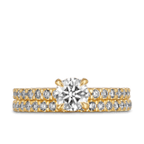 0.50ct Round Brilliant Cut Diamond Engagement Ring - Quintessential