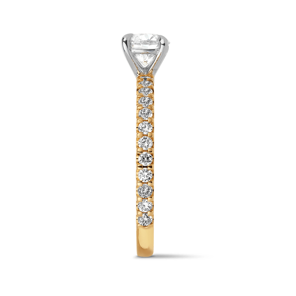 0.75ct Round Brilliant Cut Diamond Engagement Ring - Quintessential